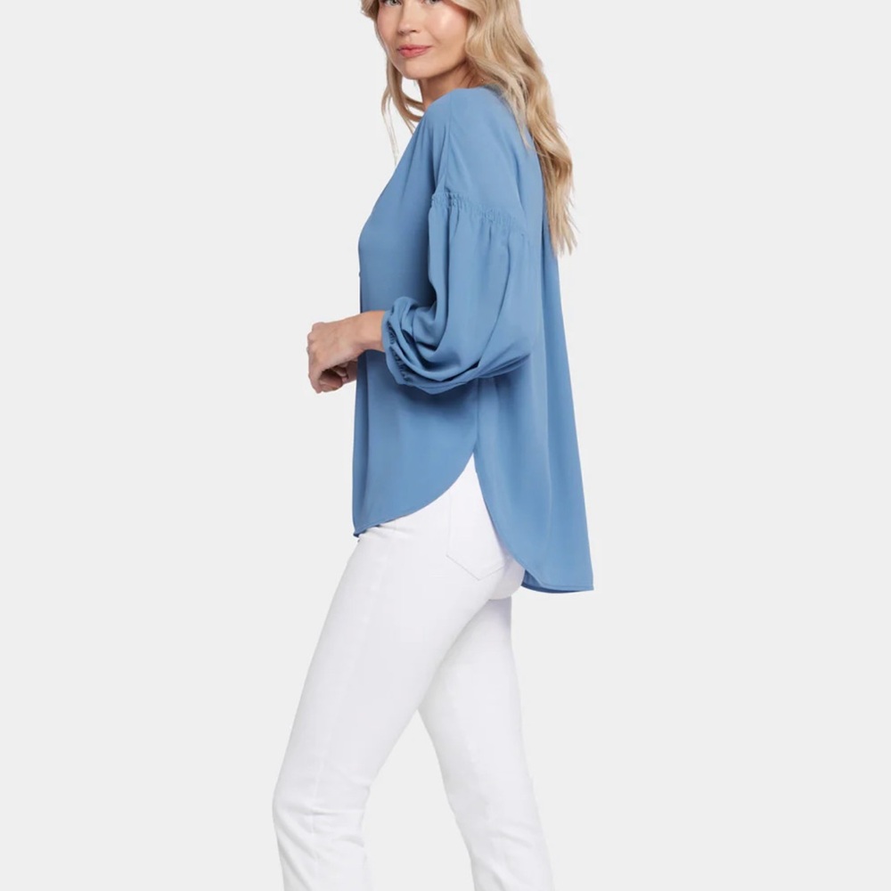 NYDJ Paulina Peasant Blouse